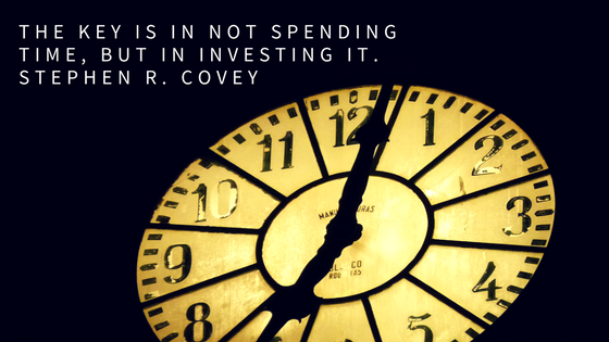 The key is in not spending time, but in investing it.